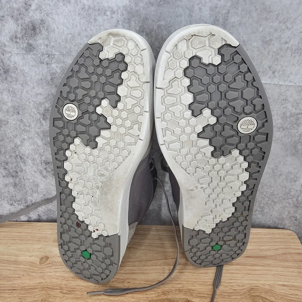 Timberland Davis Square‎ Chukka Boots Mens 11.5 Gray Suede Lace Up Shoes A1SES*
